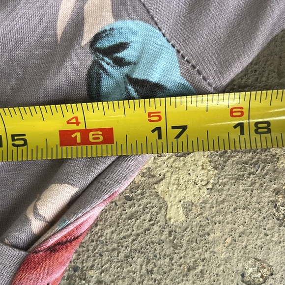 Gorgeous 7th Ray floral Maxie dress with ruffle sleeves and bottom - Picture 11 of 13